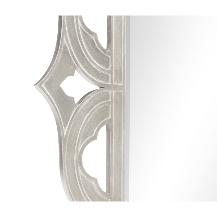 Gilded antique silver-leaf mirror