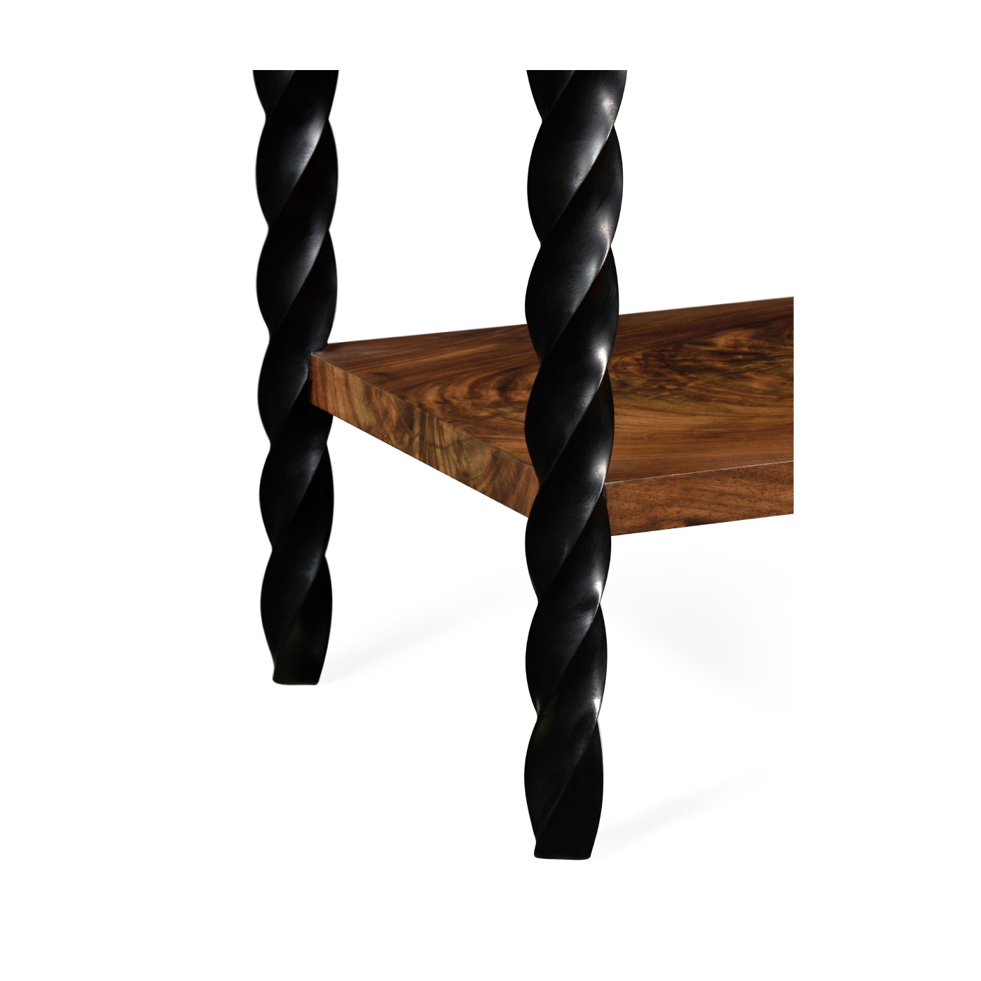 Black Barleytwist Bookcase