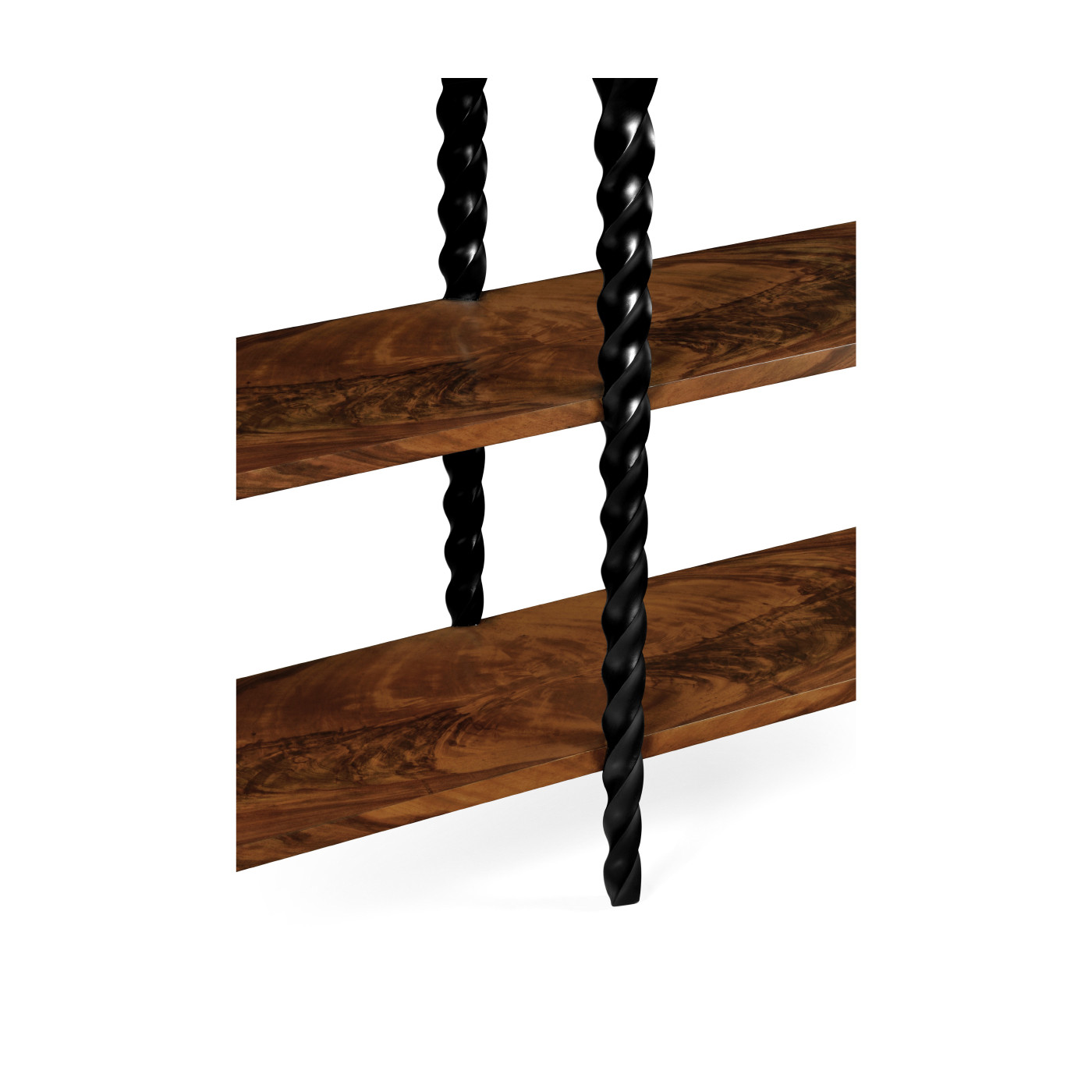 Black Barleytwist Bookcase