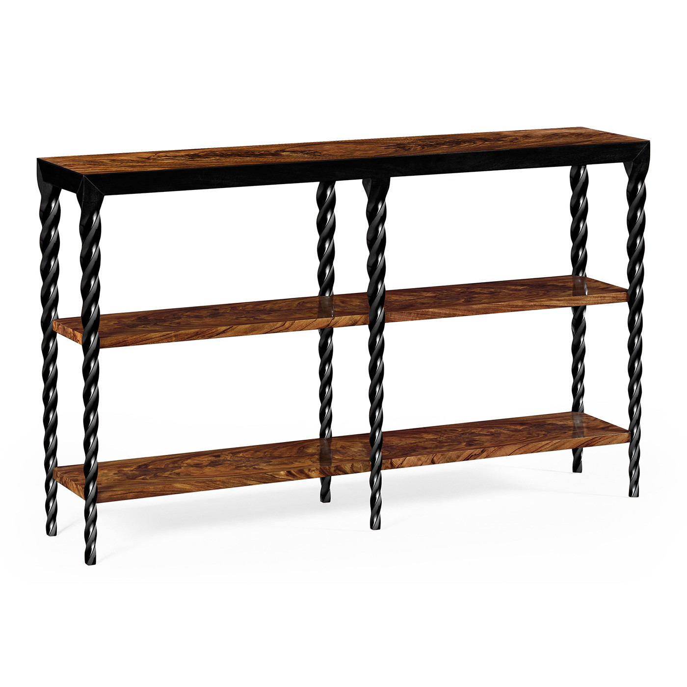 Black Barleytwist Bookcase