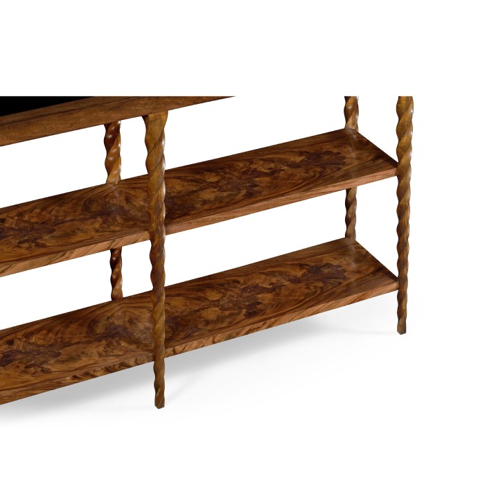 Walnut Barleytwist Bookcase