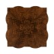 Black Barleytwist Square Coffee Table