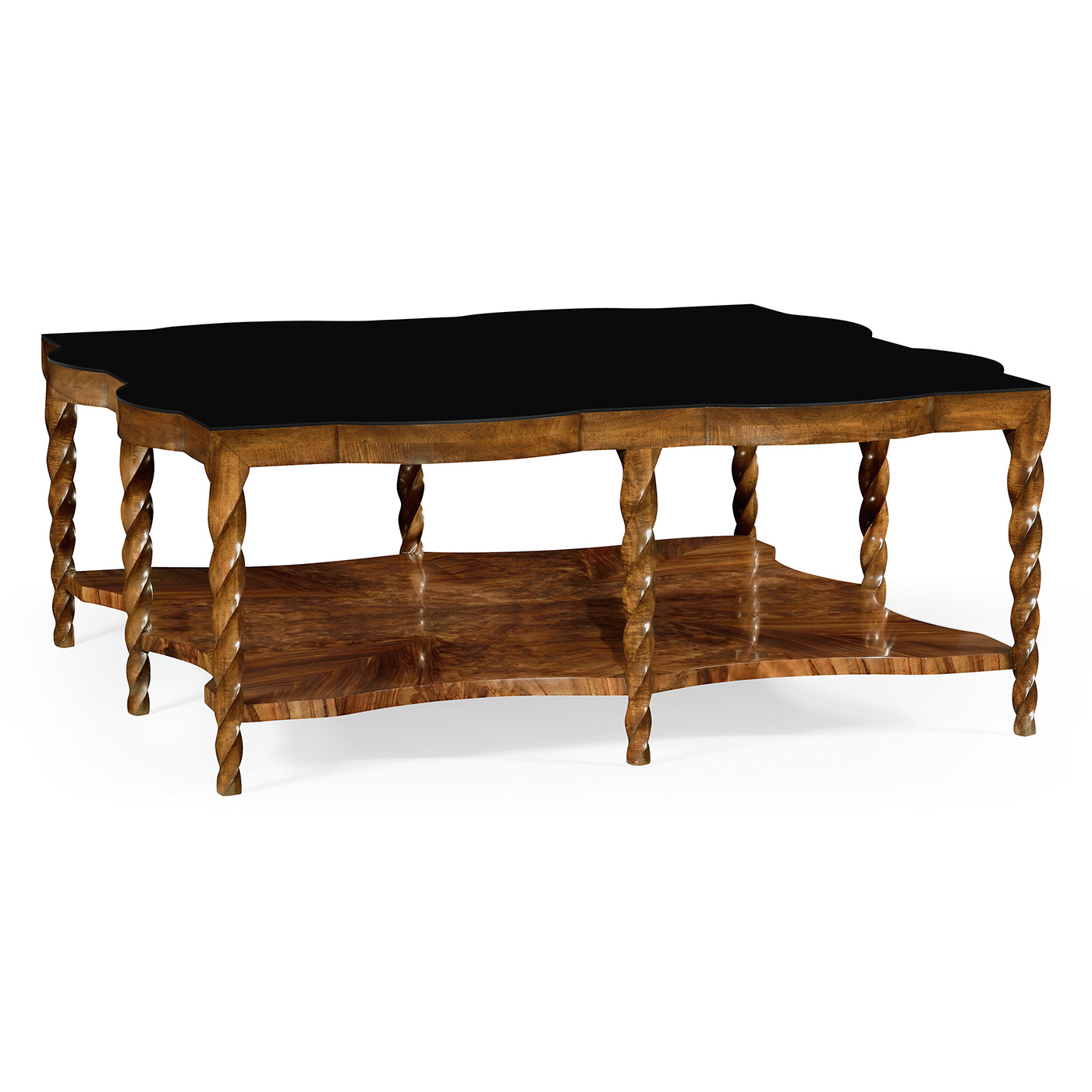 Walnut Barleytwist Square Coffee Table