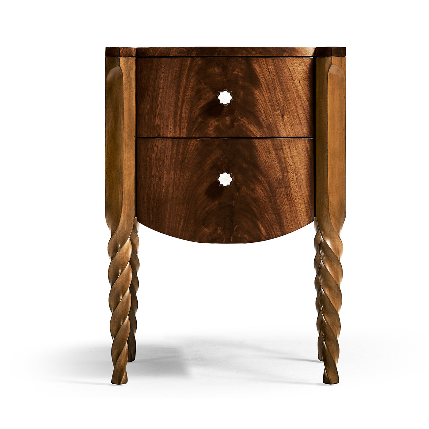 Walnut Barleytwist Bedside Chest