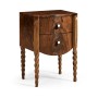 Walnut Barleytwist Bedside Chest