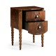 Walnut Barleytwist Bedside Chest