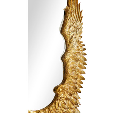 Classical Gilded Winged Floor Mirror