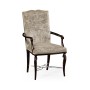 Icarus Dining Arm Chair, Upholstered in Calico Velvet