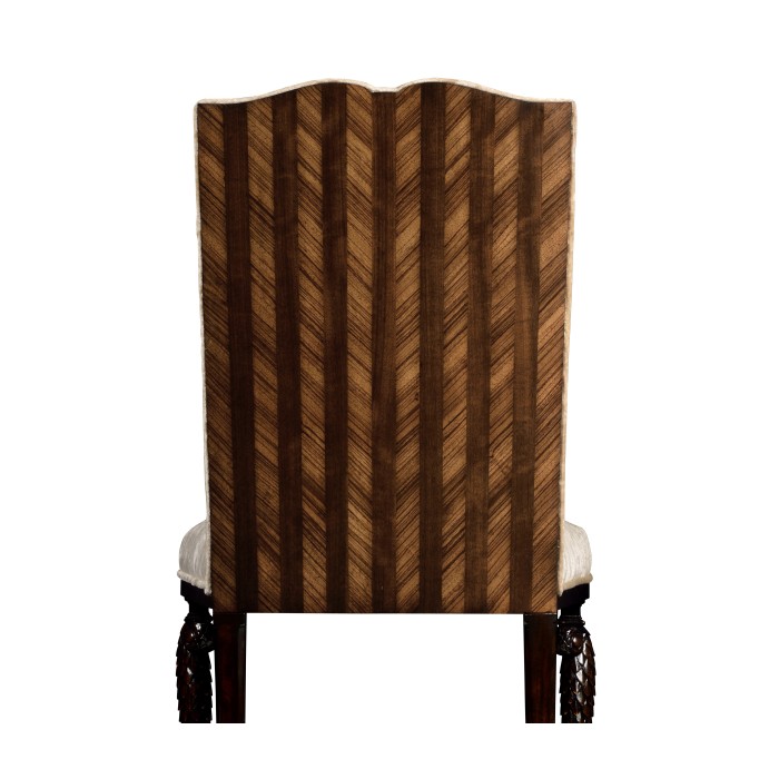 Icarus Dining Side Chair, Upholstered in Calico Velvet