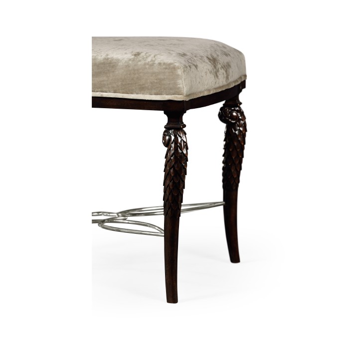 Icarus Dining Side Chair, Upholstered in Calico Velvet
