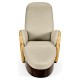 Gilded Angel Wing Chair with Ottoman