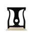 Black lock dining side chair