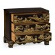 Chinoiserie Style Ebonised Bedside Chest of Drawers