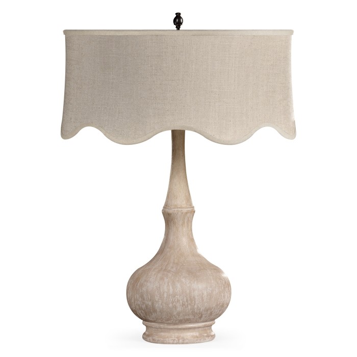 Limed Acacia Table Lamp