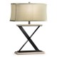 Artisan Table Lamp in Limed Acacia with Wrought Iron