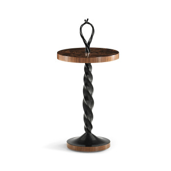 Black Barleytwist Drinks Table