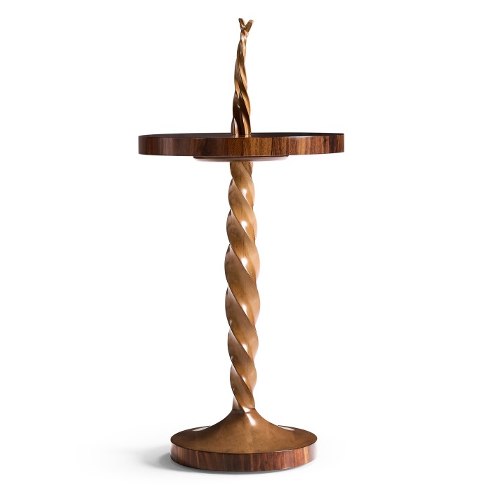 Walnut Barleytwist Drinks Table