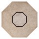 Octagon limed acacia coffee table