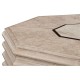 Octagon limed acacia coffee table