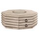Octagon limed acacia coffee table