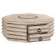 Octagon limed acacia coffee table