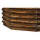 Octagon rustic walnut coffee table