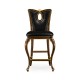 Mahogany brown barstool (Side)