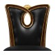 Mahogany brown barstool (Side)