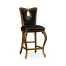 Mahogany brown barstool (Side)