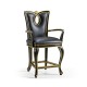 Black Painted Counter Stool (Arm)