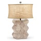 Limed Acacia Table Lamp