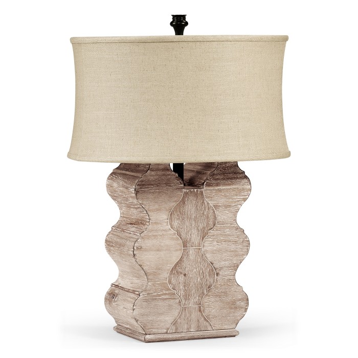 Limed Acacia Table Lamp