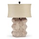 Limed Acacia Table Lamp