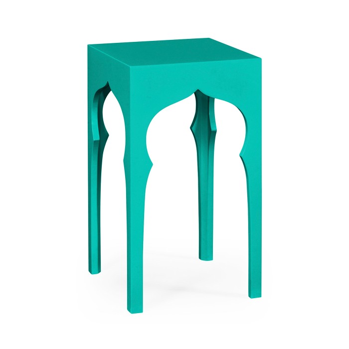 Square lamp table (Aruba Blue)