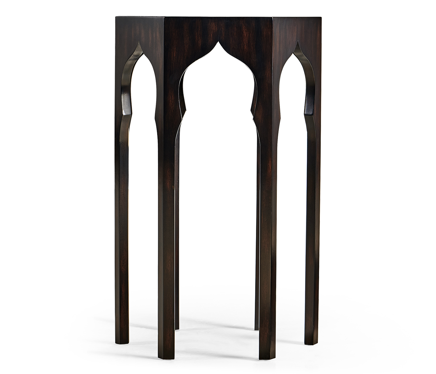 Hexagon lamp table (Ebonised)