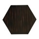 Hexagon lamp table (Ebonised)
