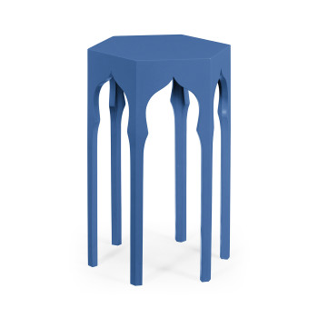 Hexagon lamp table (Patriot Blue)