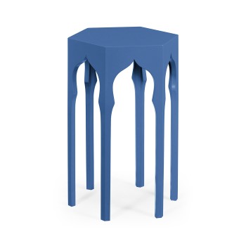 Hexagon lamp table (Patriot Blue)