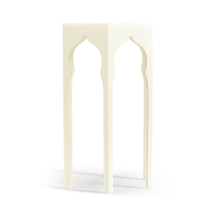 Hexagon lamp table (Snow White)