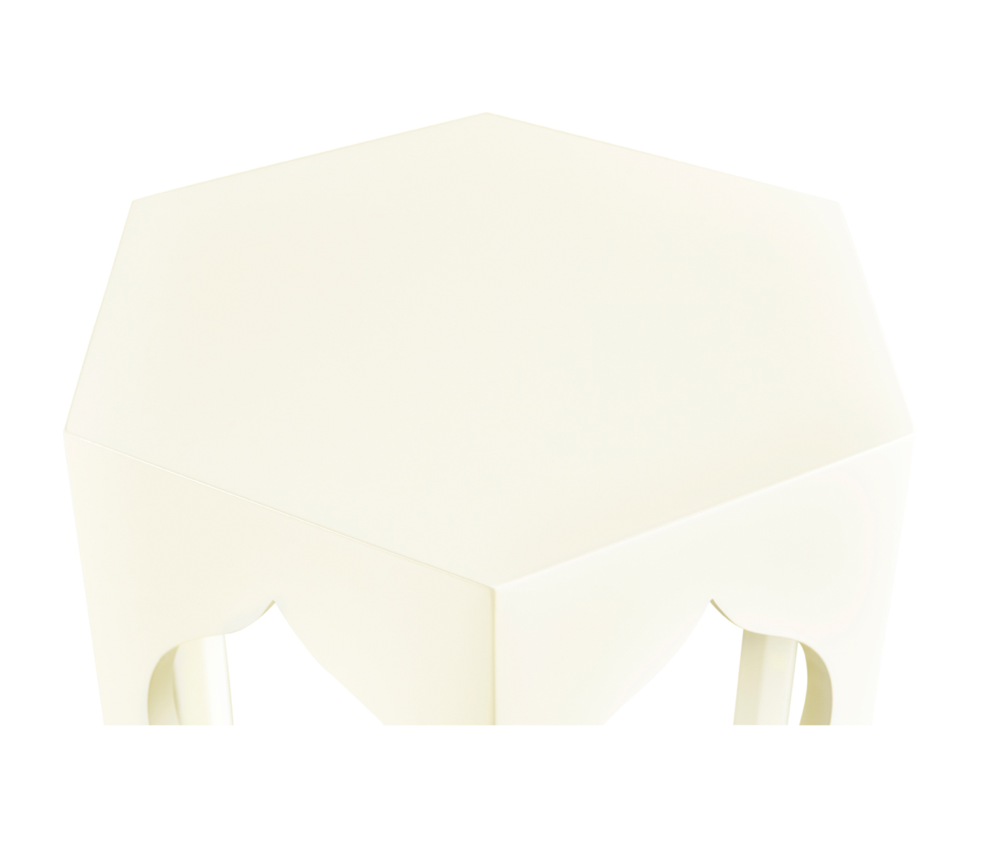 Hexagon lamp table (Snow White)