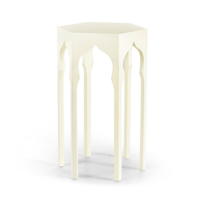 Hexagon lamp table (Snow White)