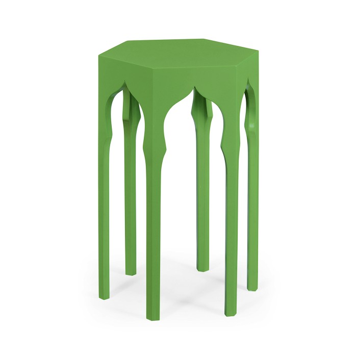 Hexagon lamp table (Wildwood Green)