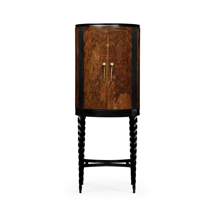 Black Barleytwist Drinks Cabinet