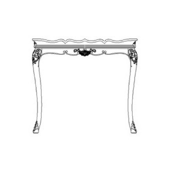 Carved satinwood tray table