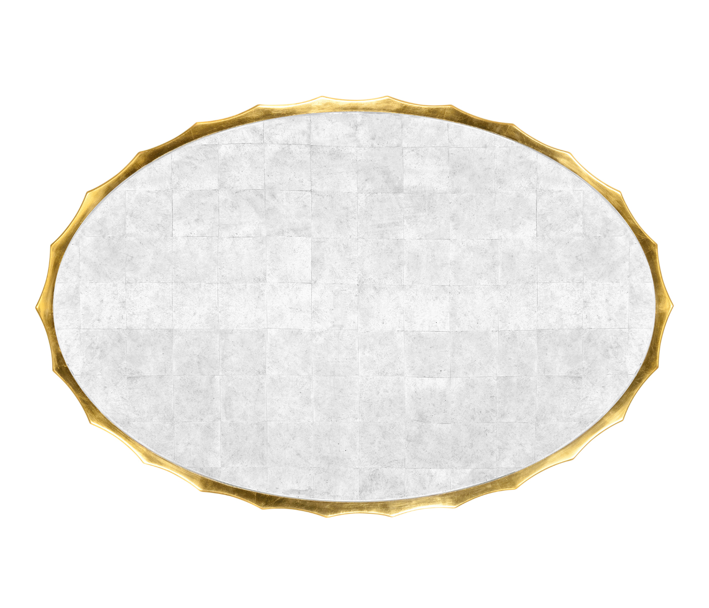 Macassar & Églomisé Oval Cocktail Table