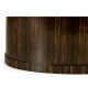 Macassar & Églomisé Oval Cocktail Table