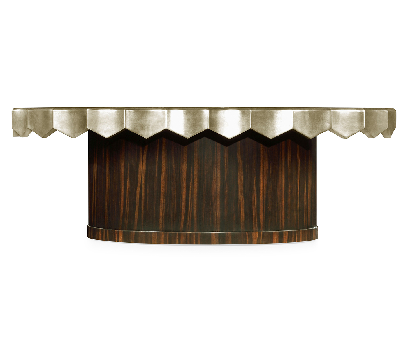 Églomisé Oval Cocktail Table