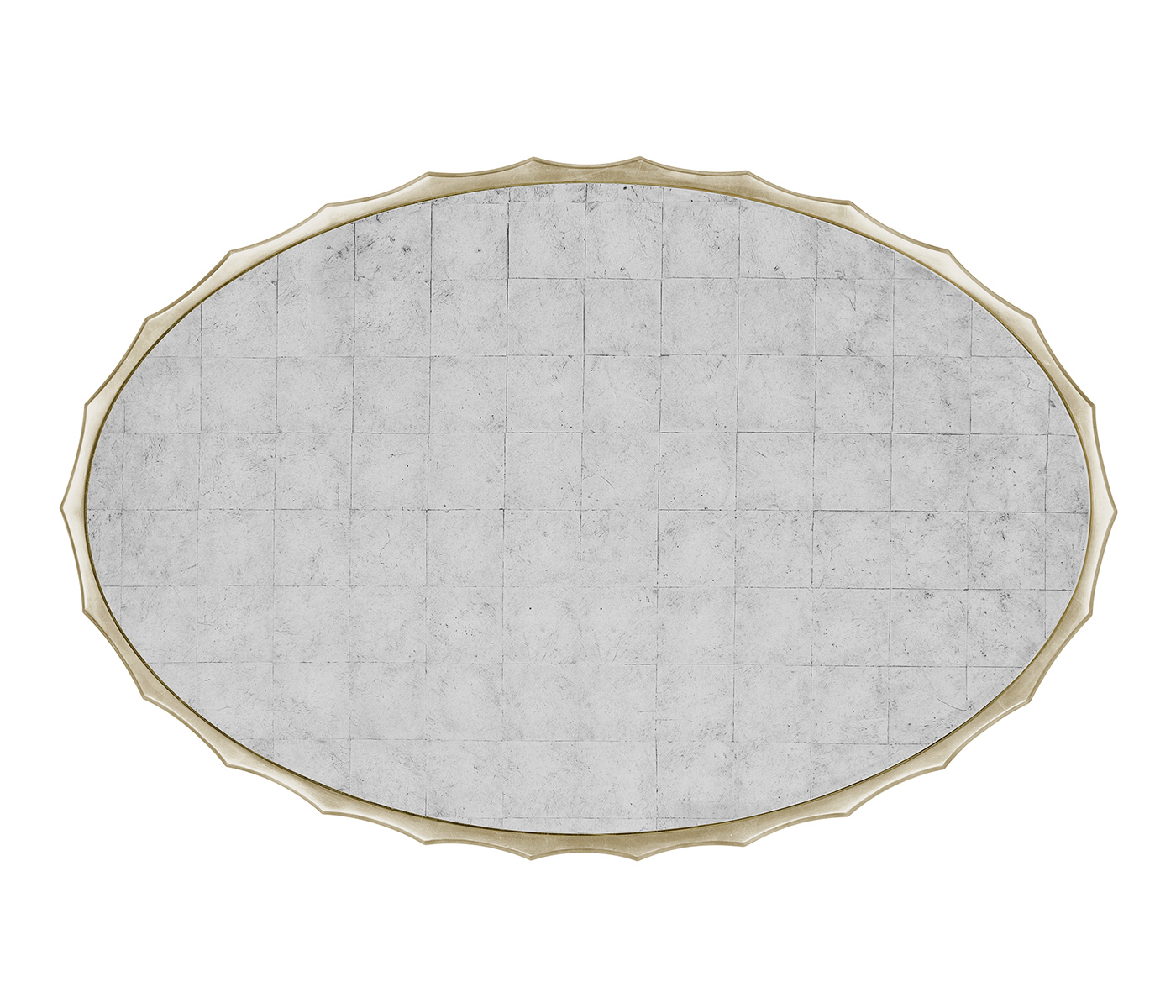 Églomisé Oval Cocktail Table