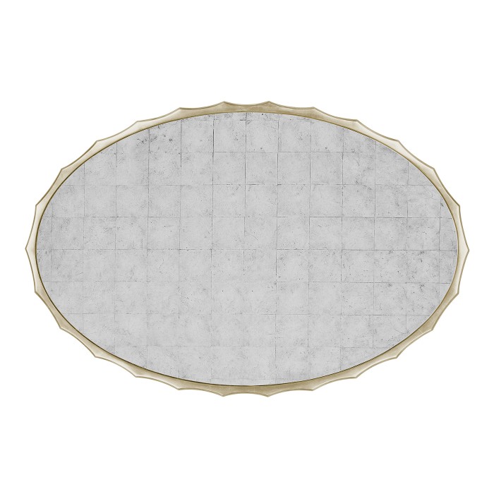 Églomisé Oval Cocktail Table