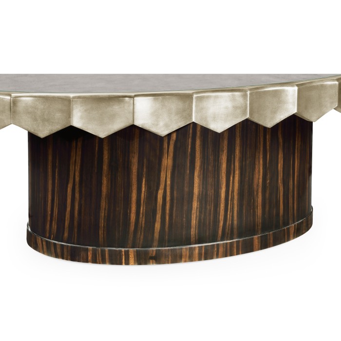 Églomisé Oval Cocktail Table